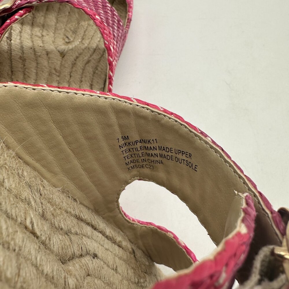 New Womens Haute Hippie Pink Twine Sandals Shoes Slides 7.5 M 7 1/2 - Picture 4 of 5